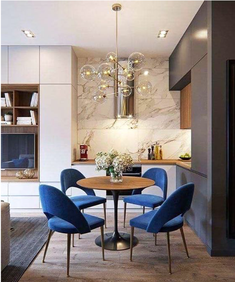 moderno eclettico blu